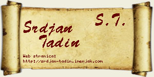 Srđan Tadin vizit kartica